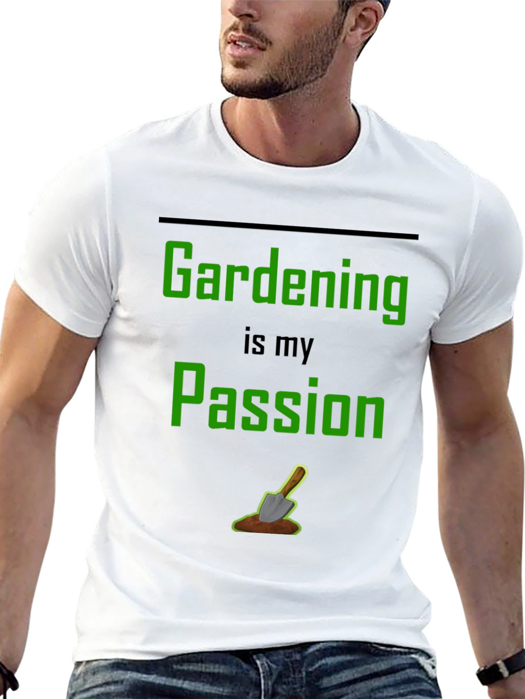 Gardening Passion T-Shirt - Black Graphic Tee