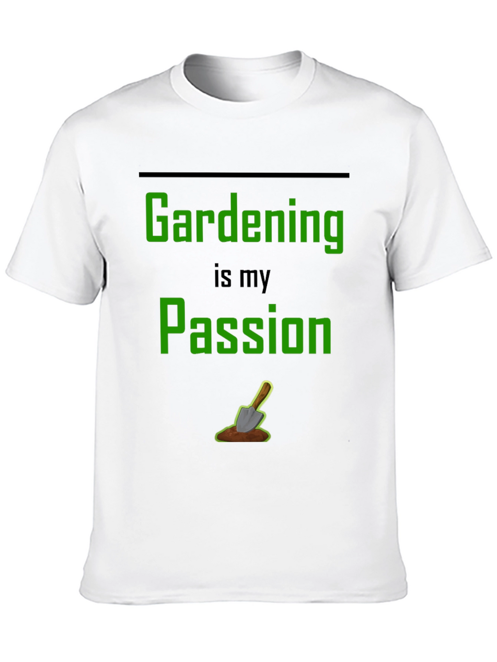 Gardening Passion T-Shirt - Black Graphic Tee