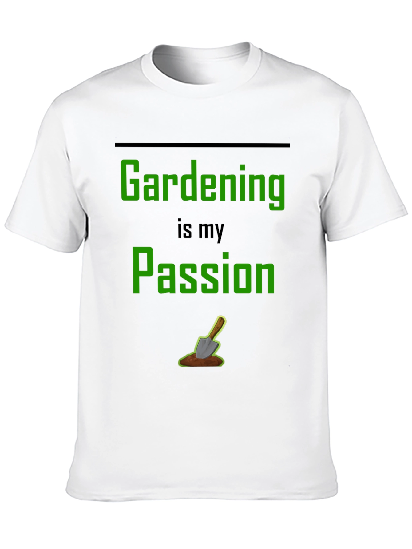 Gardening Passion T-Shirt - Black Graphic Tee