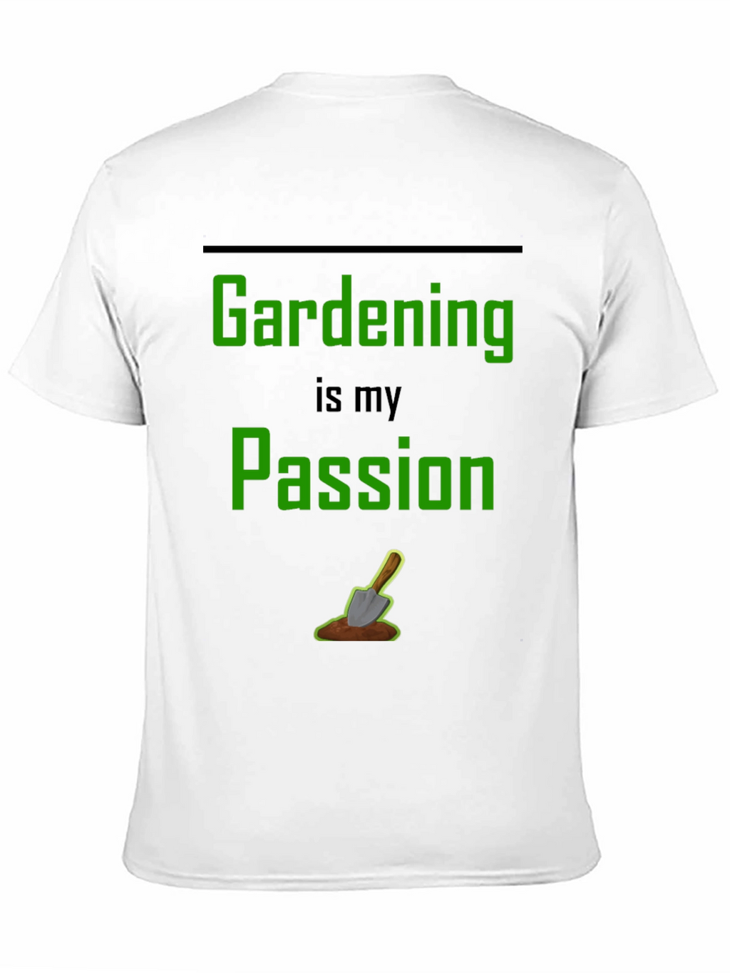 Gardening Passion T-Shirt - Black Graphic Tee