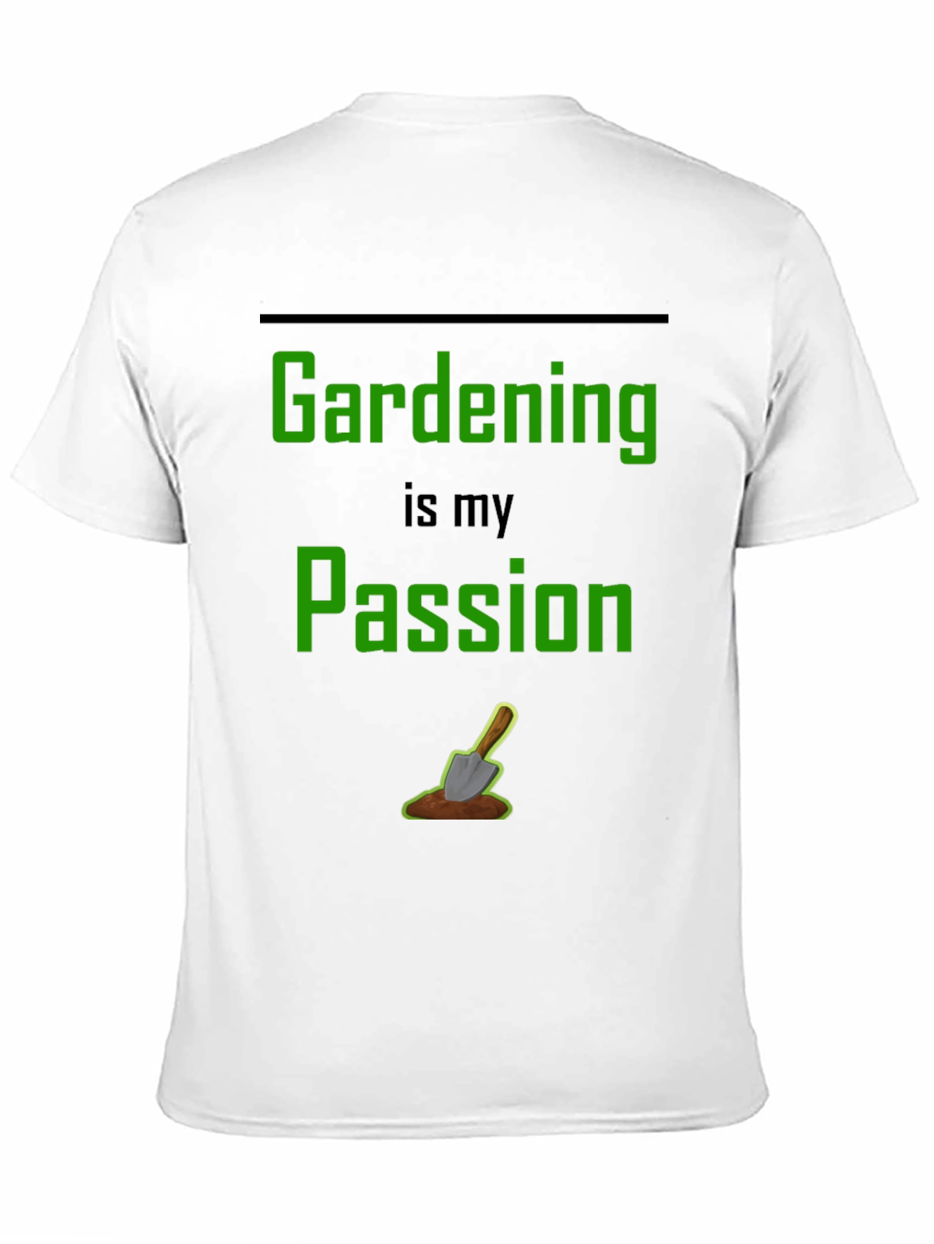 Gardening Passion T-Shirt - Black Graphic Tee