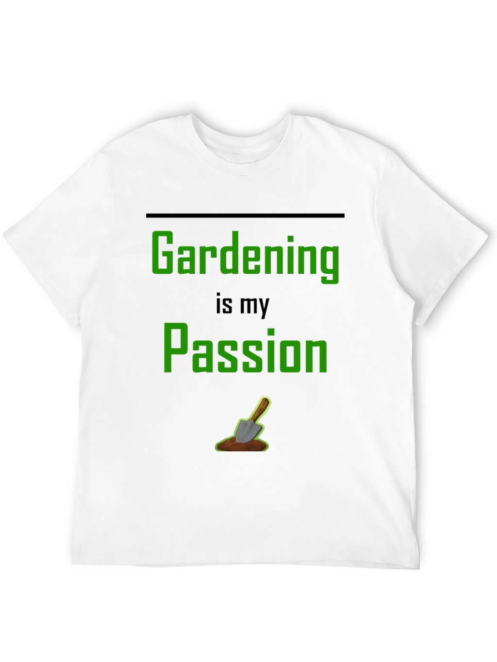 Gardening Passion T-Shirt - Black Graphic Tee