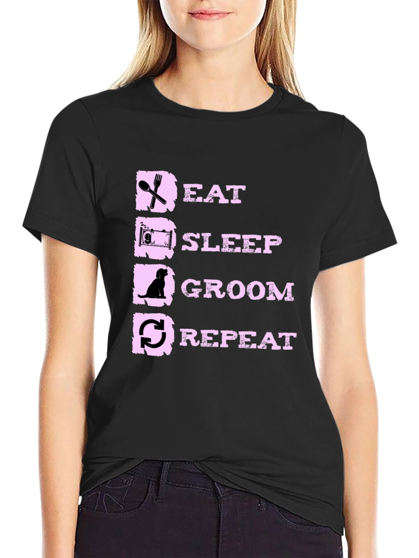 Eat Sleep Groom Repeat T-Shirt