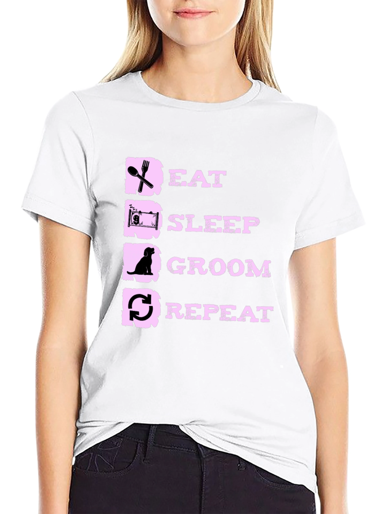 Eat Sleep Groom Repeat T-Shirt
