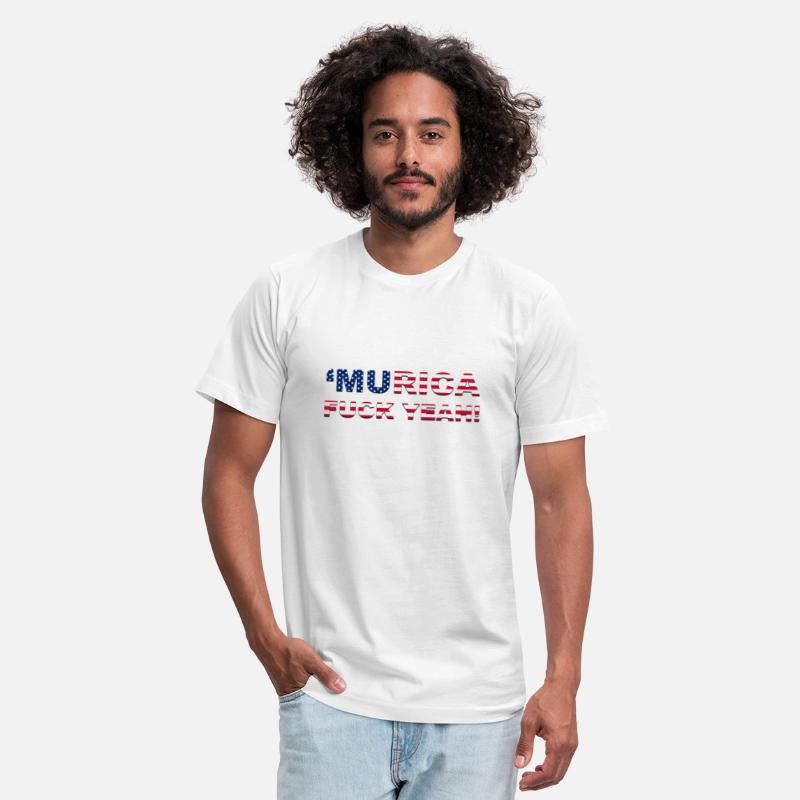 MURICA FUCK YEAH writing with USA flag
