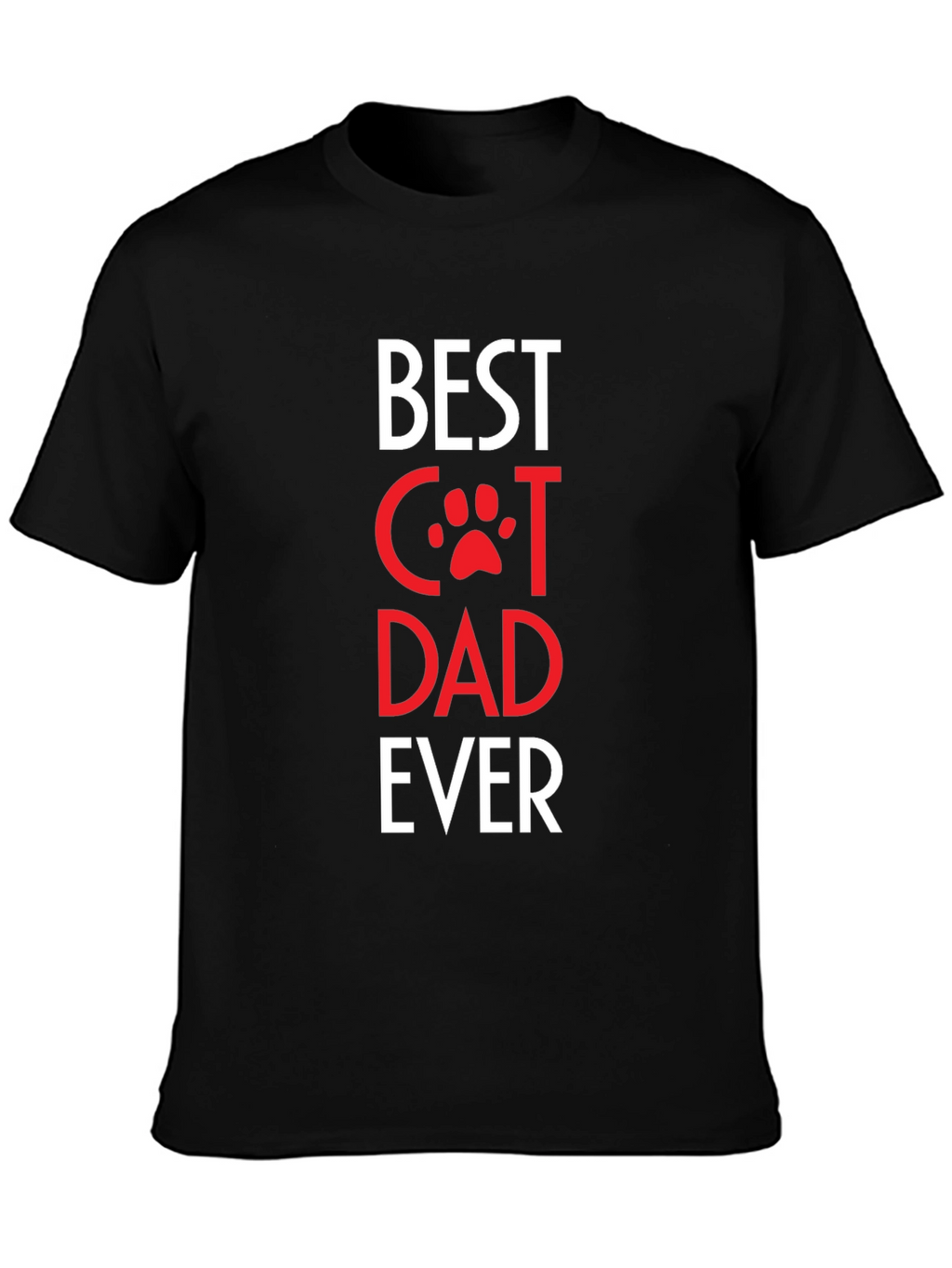 Best Cat Dad Ever T-Shirt - Black