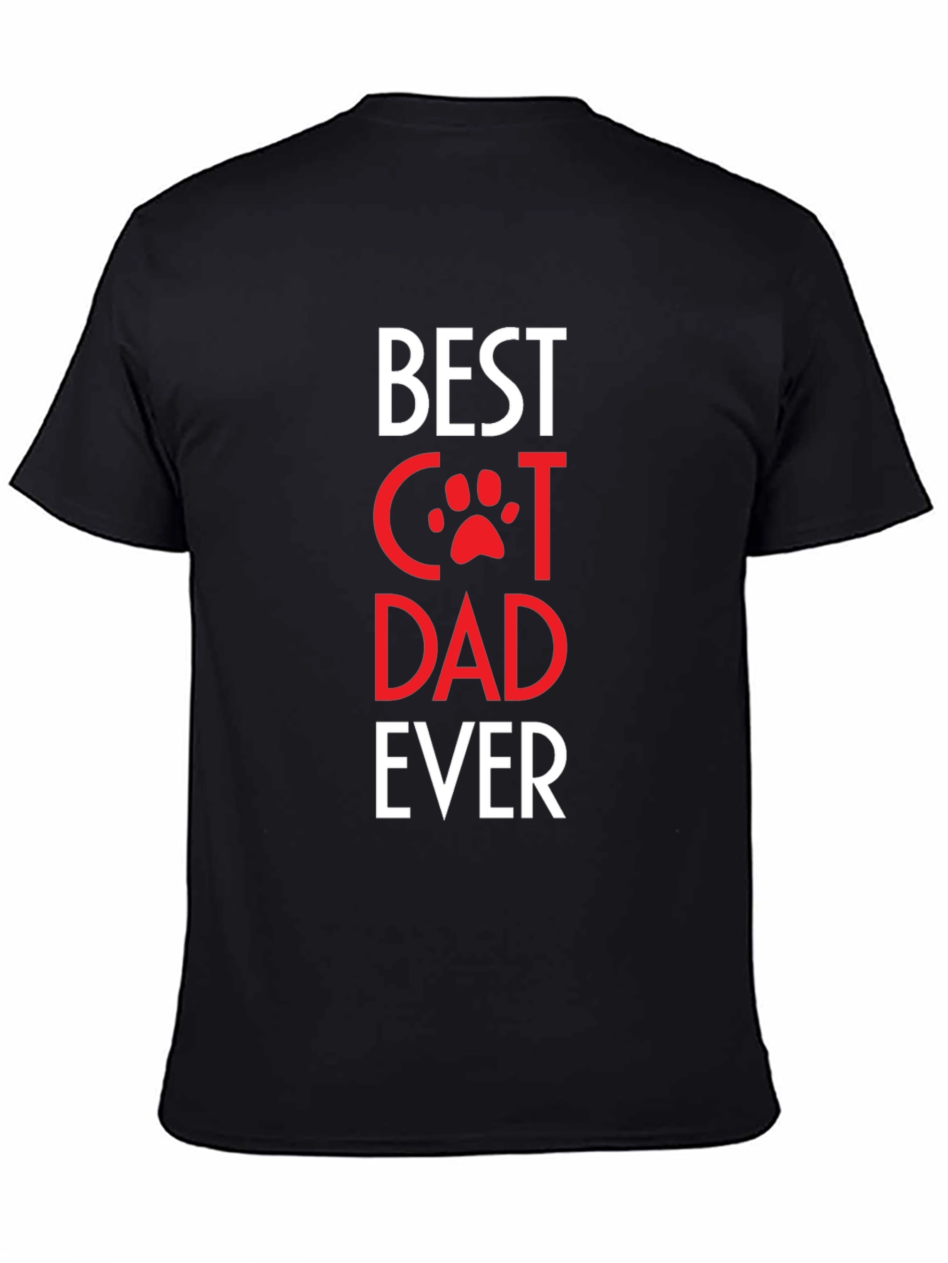 Best Cat Dad Ever T-Shirt - Black