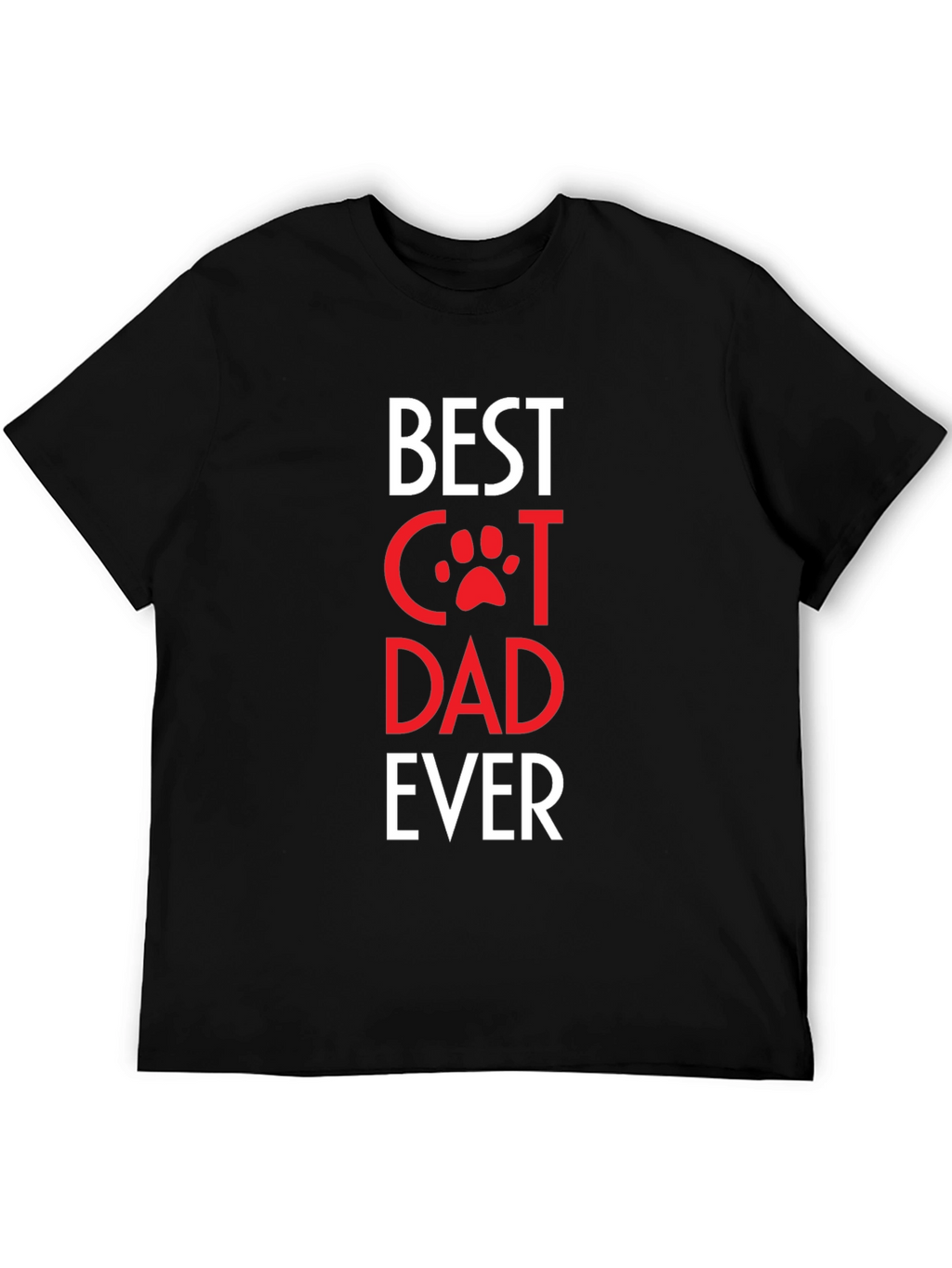 Best Cat Dad Ever T-Shirt - Black