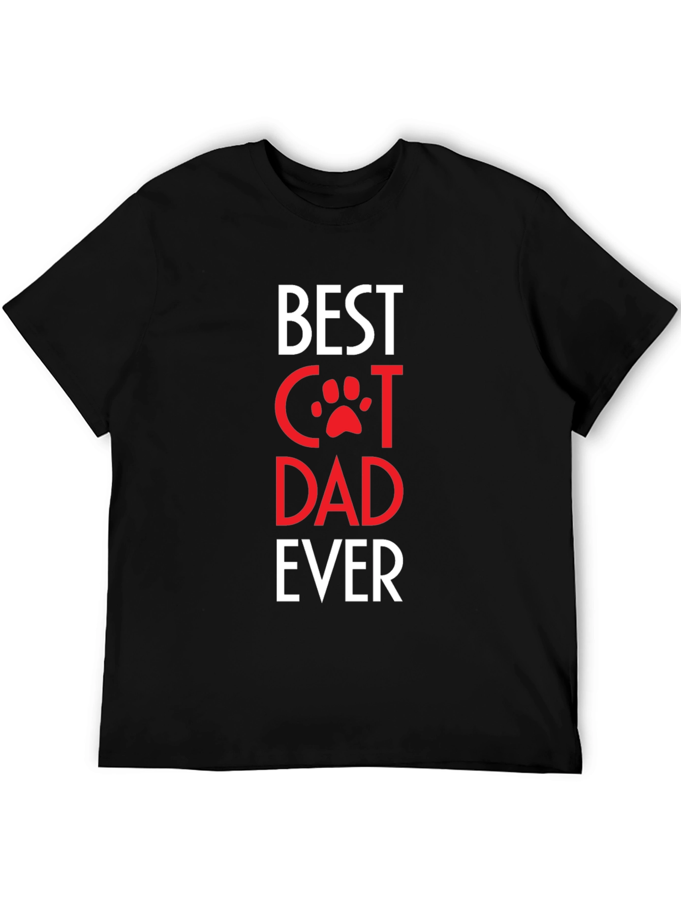 Best Cat Dad Ever T-Shirt - Black