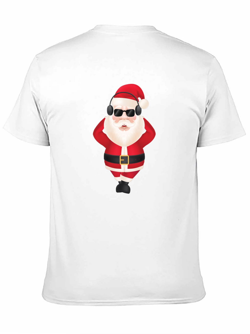 Cool Santa Black T-Shirt - Holiday Fun!