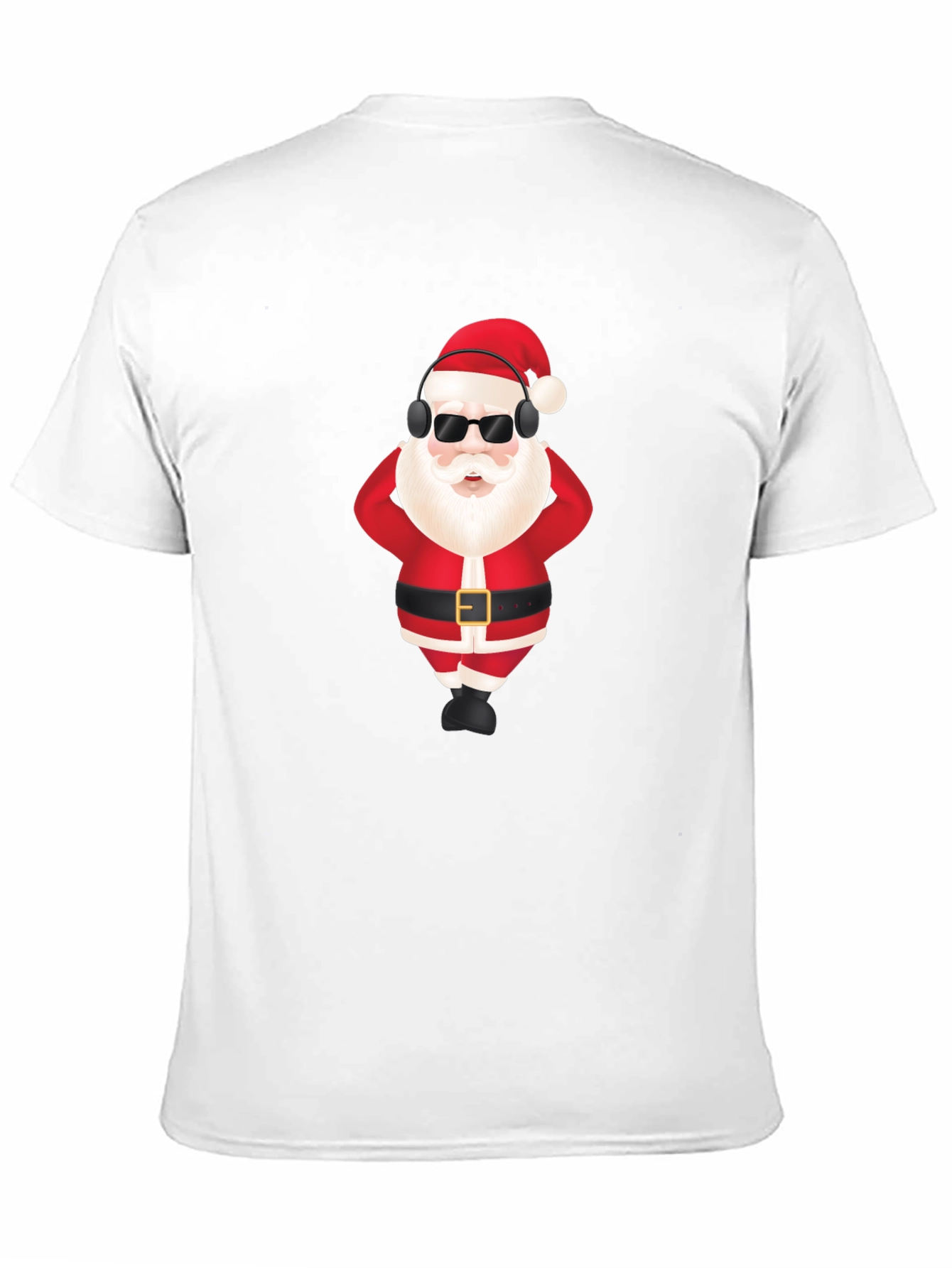 Cool Santa Black T-Shirt - Holiday Fun!