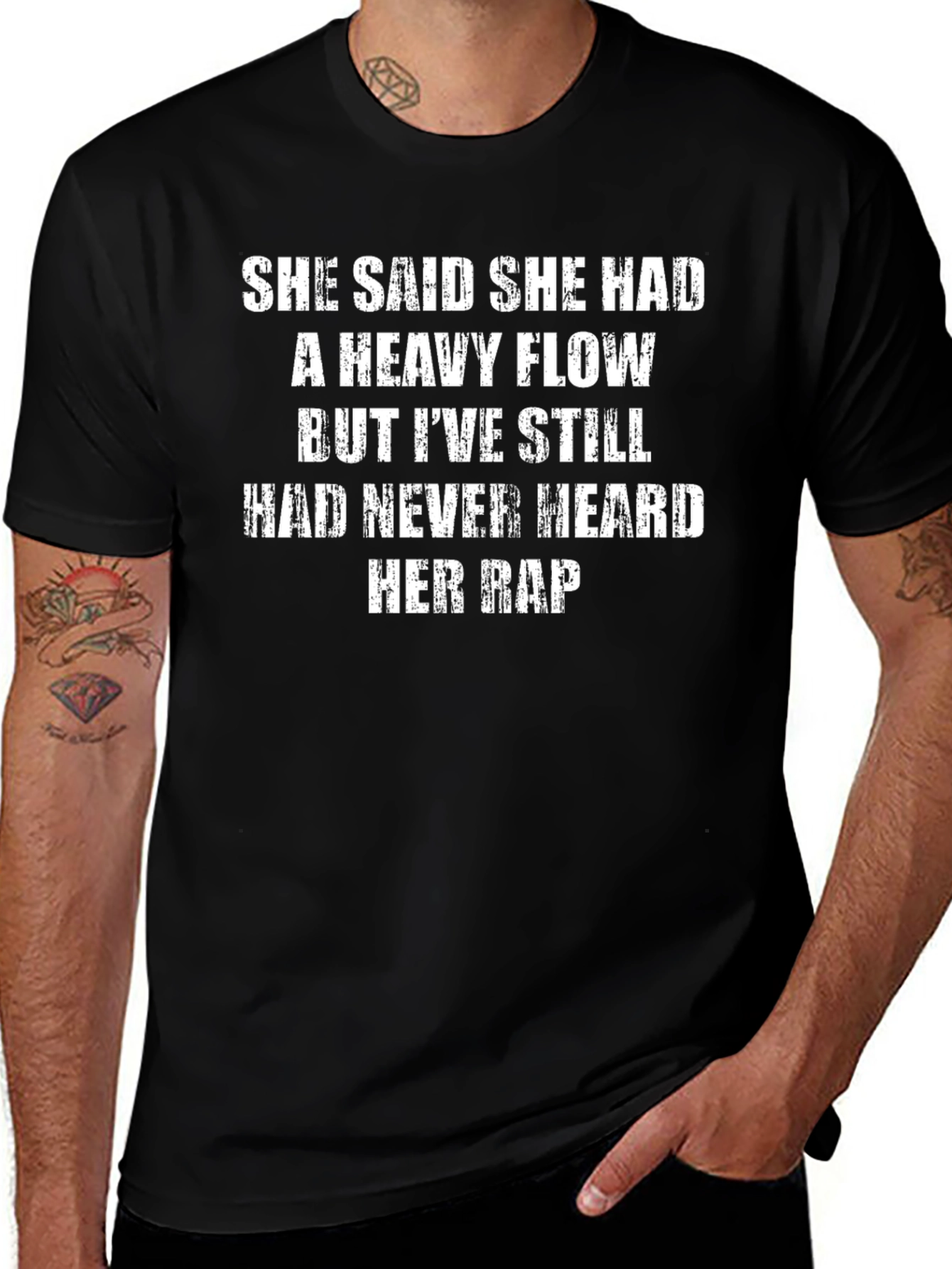 Heavy Flow Pun T-Shirt - Humorous Graphic Tee