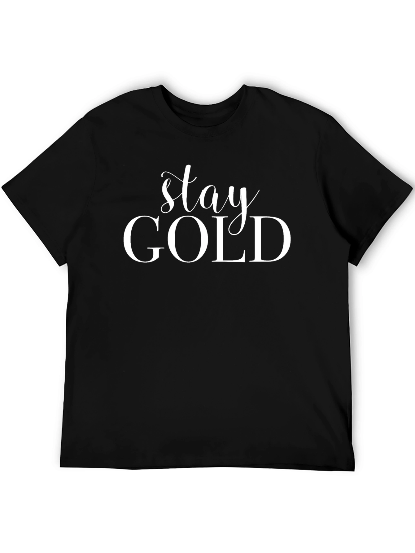 Stay Gold Graphic Tee - Mens Black T-Shirt
