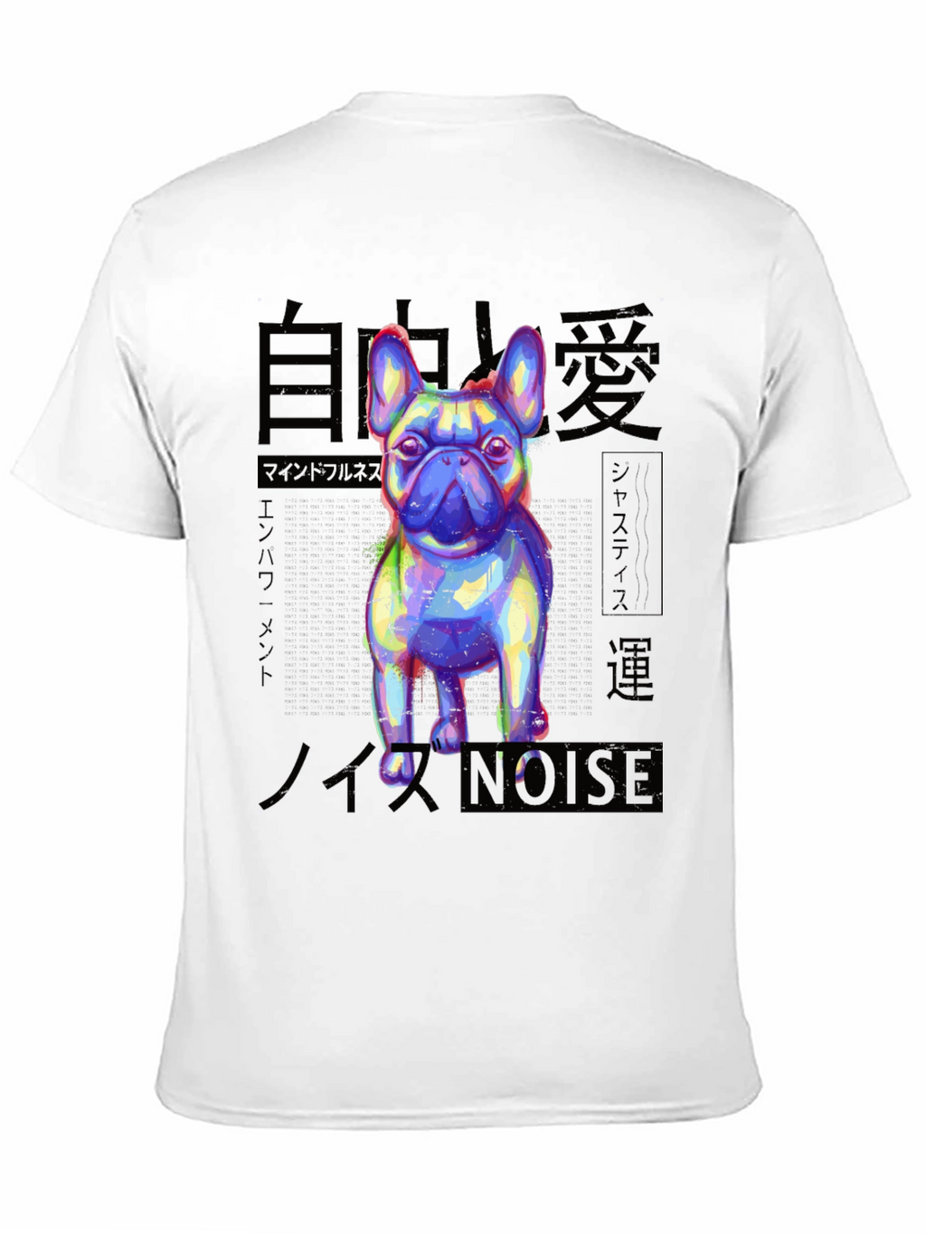 Mens Black Graphic Tee - Bulldog Design