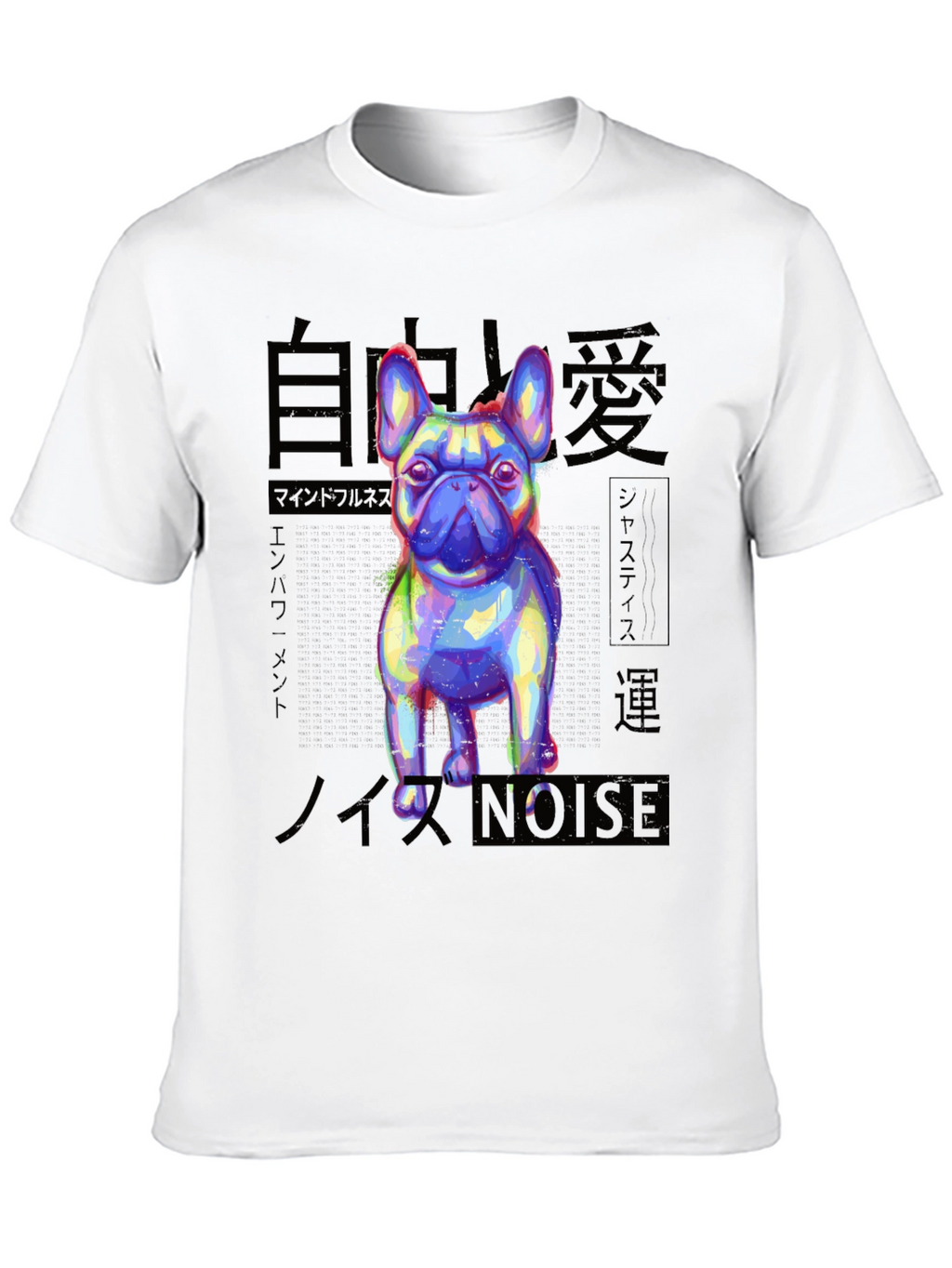 Mens Black Graphic Tee - Bulldog Design
