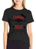 Caution Horse Lover T-Shirt