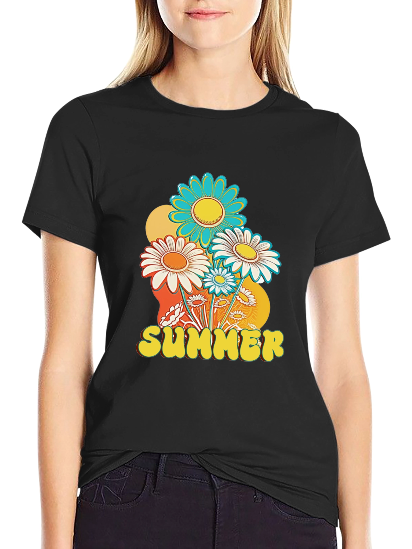 Retro Summer Floral T-Shirt
