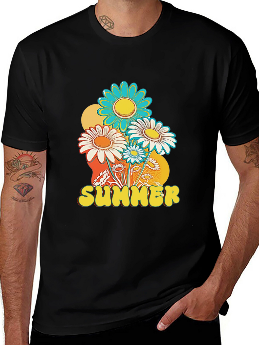 Retro Summer Floral T-Shirt