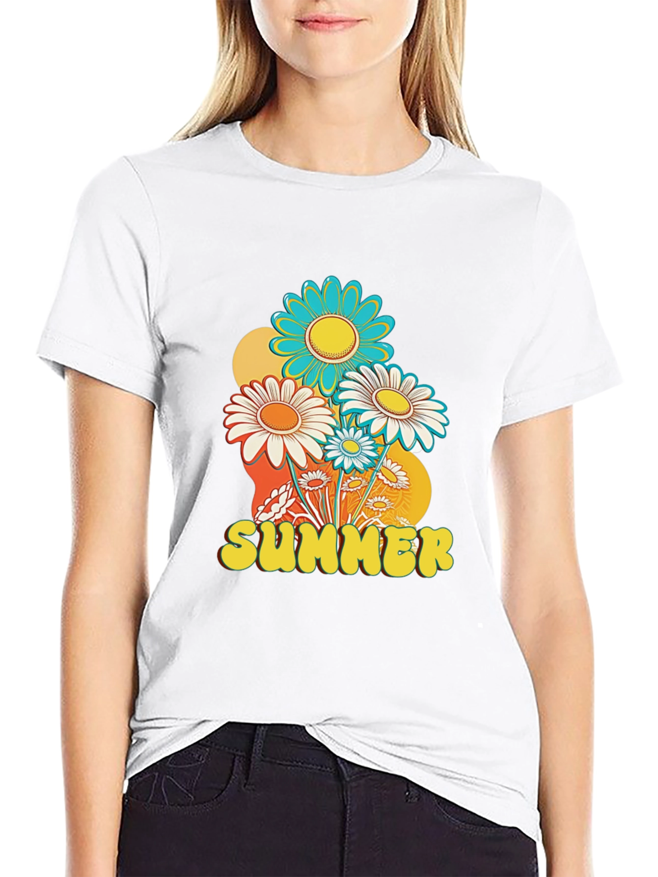 Retro Summer Floral T-Shirt