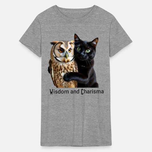 Mystic Night Owl with Cat Embrace