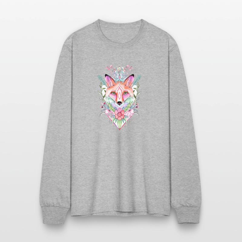 Mystical Fox with Floral Aura