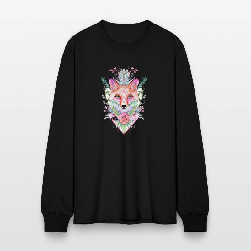 Mystical Fox with Floral Aura