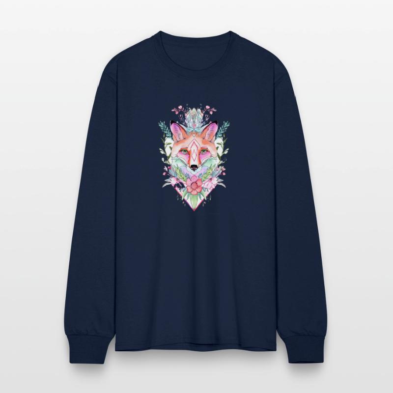 Mystical Fox with Floral Aura