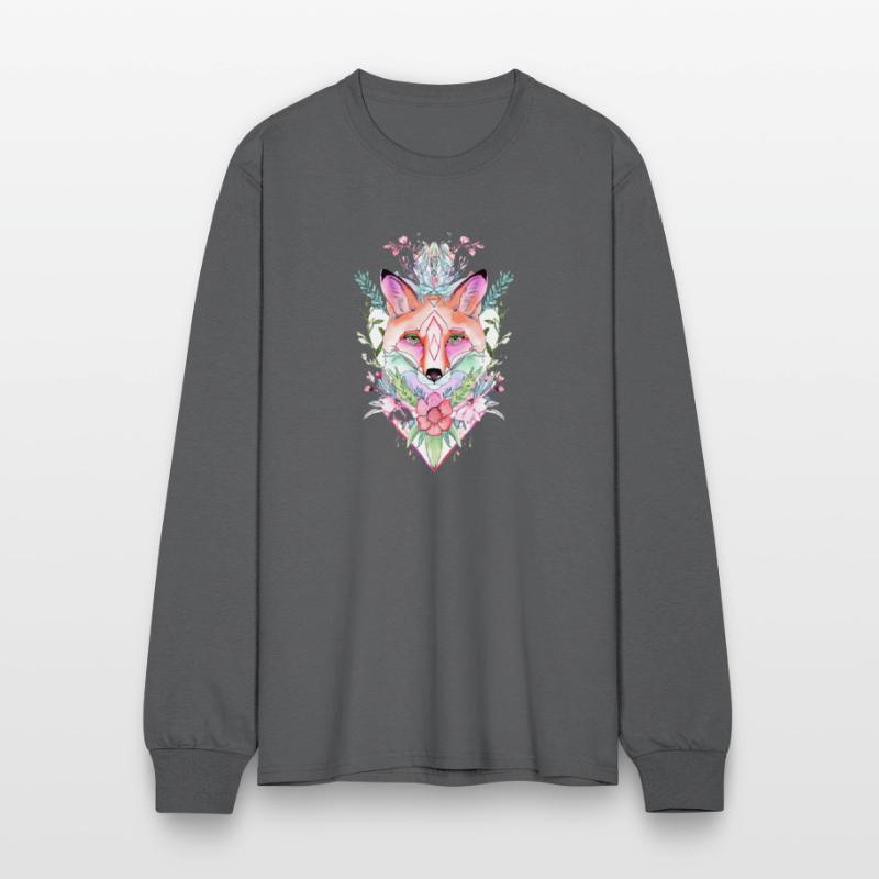Mystical Fox with Floral Aura