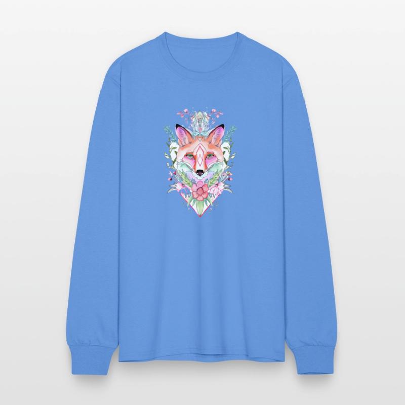 Mystical Fox with Floral Aura