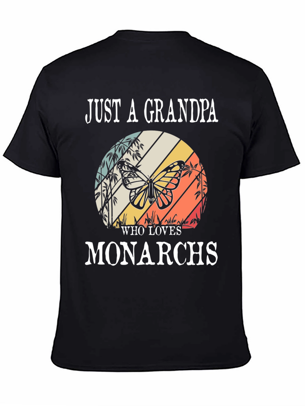 Grandpa Monarch Butterfly T-Shirt