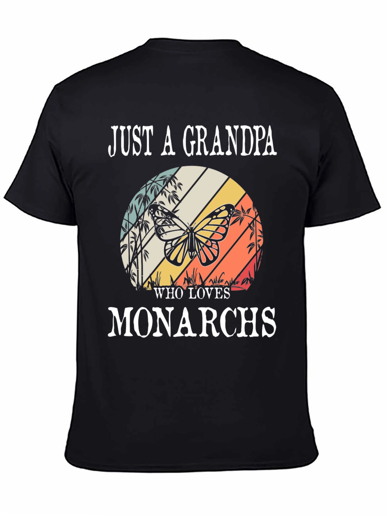 Grandpa Monarch Butterfly T-Shirt