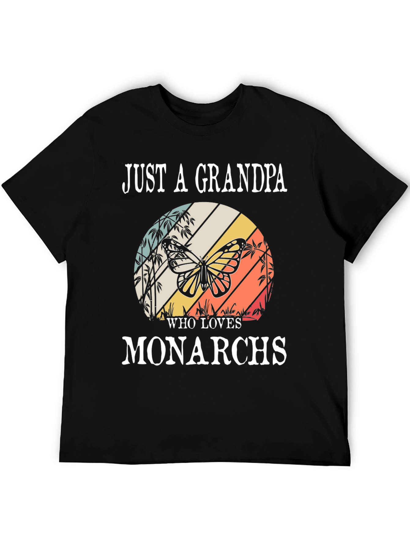 Grandpa Monarch Butterfly T-Shirt