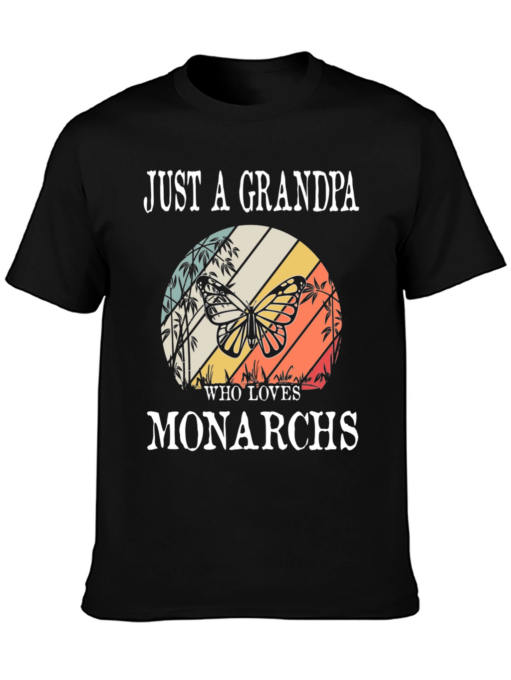 Grandpa Monarch Butterfly T-Shirt