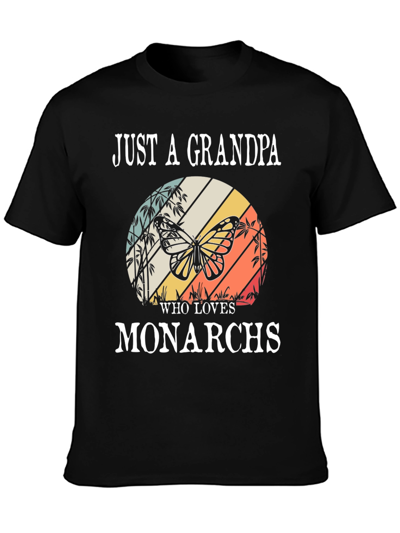 Grandpa Monarch Butterfly T-Shirt