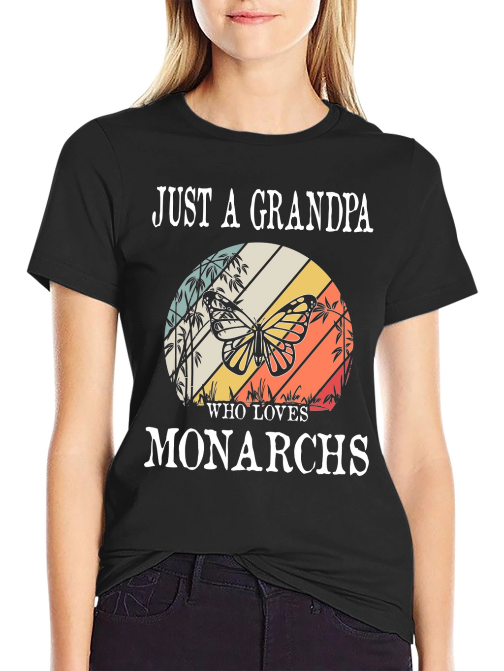 Grandpa Monarch Butterfly T-Shirt