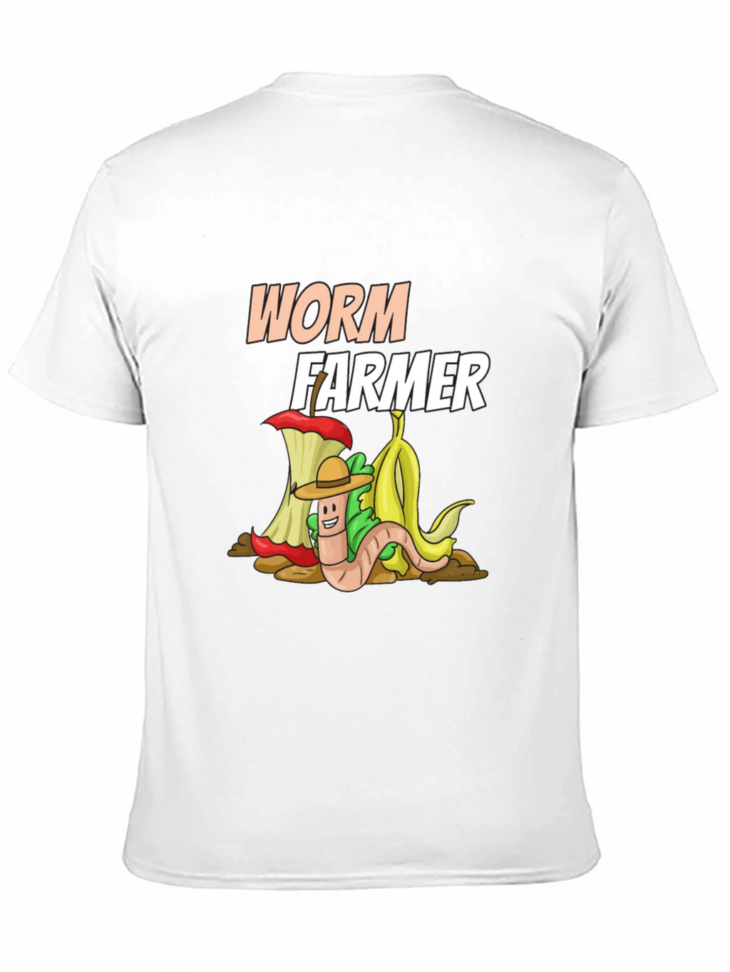 Worm Farmer T-Shirt: Compost Cartoon Graphic Tee