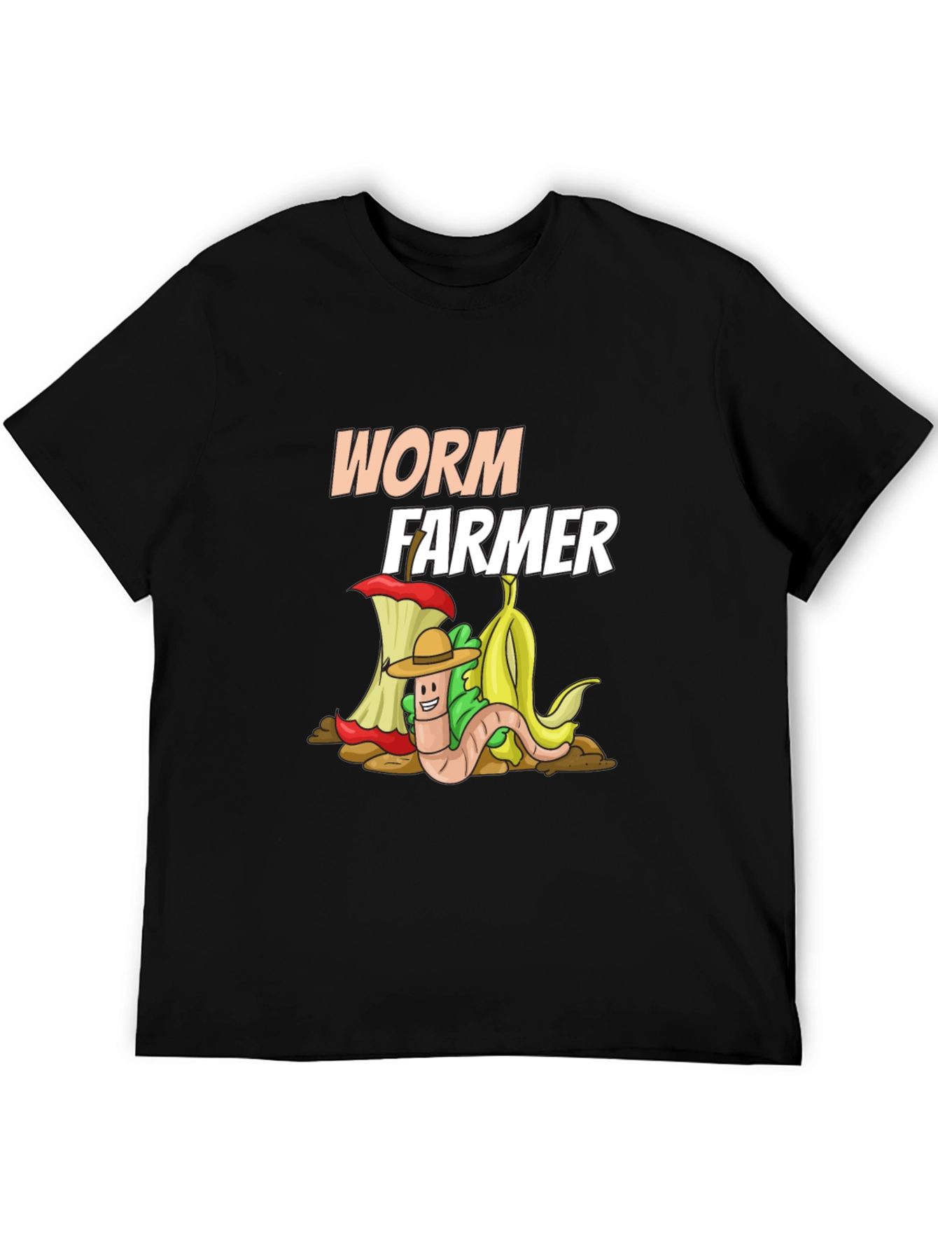 Worm Farmer T-Shirt: Compost Cartoon Graphic Tee