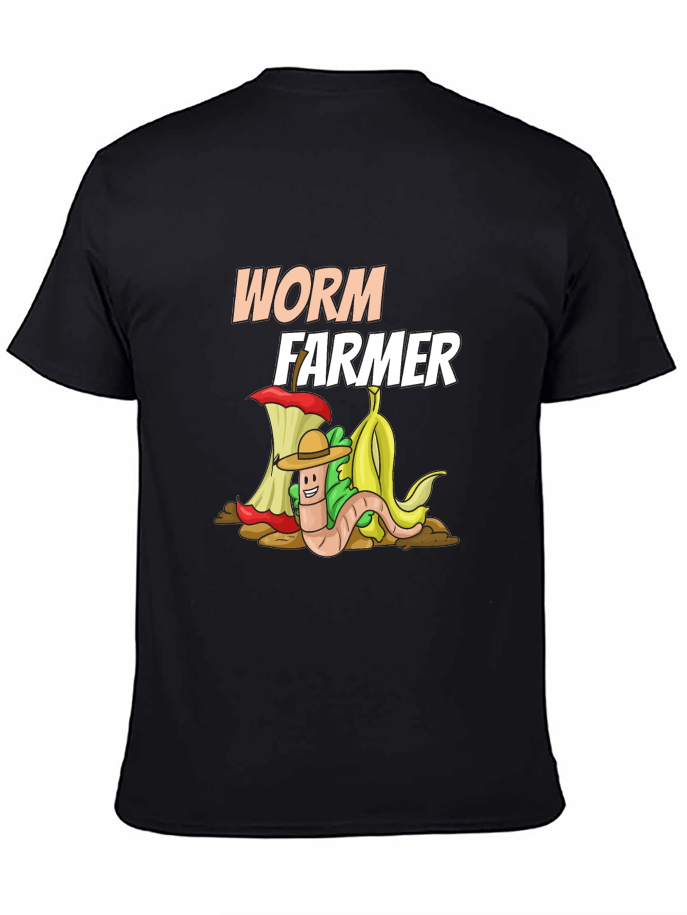 Worm Farmer T-Shirt: Compost Cartoon Graphic Tee