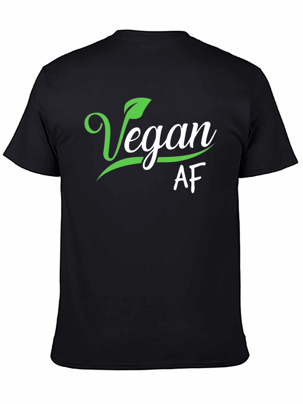 Vegan AF Black Graphic Tee Shirt