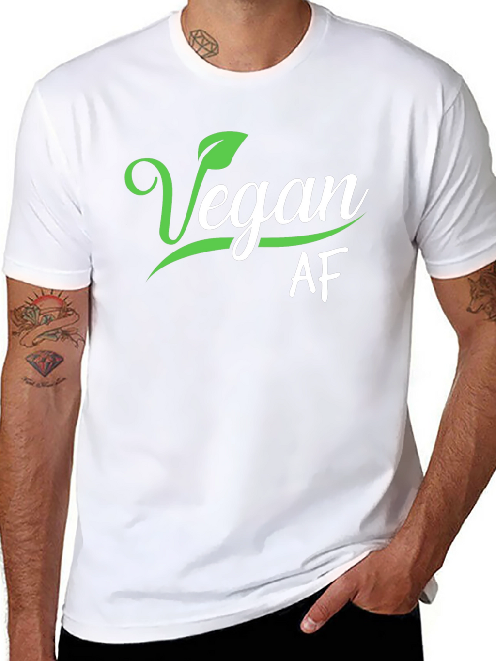 Vegan AF Black Graphic Tee Shirt