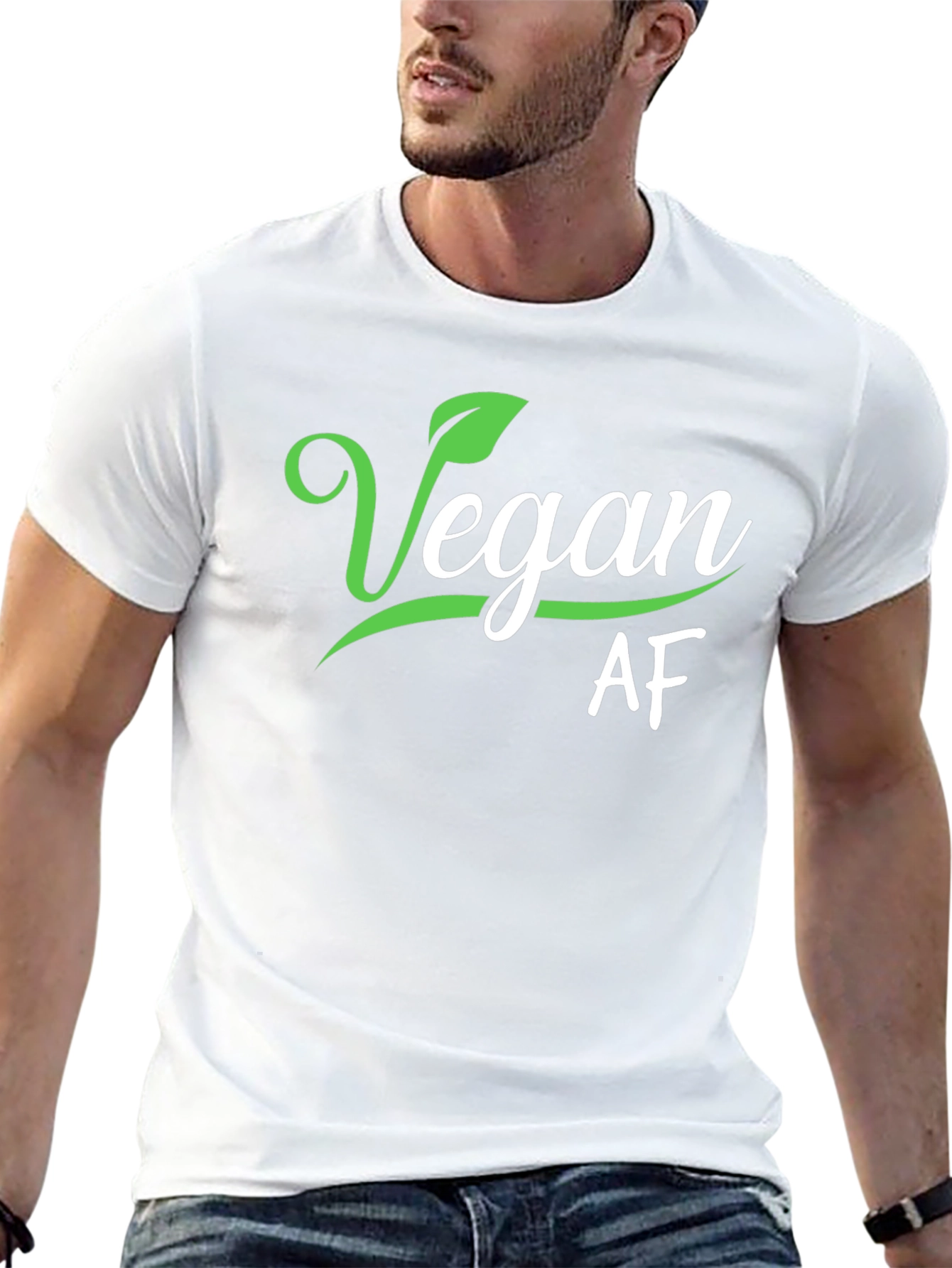 Vegan AF Black Graphic Tee Shirt
