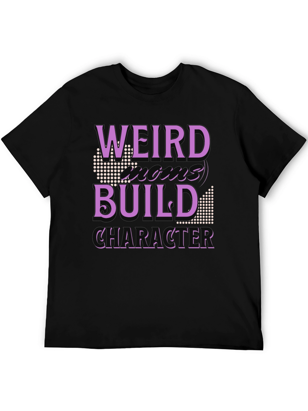 Weird Build Character Black T-Shirt