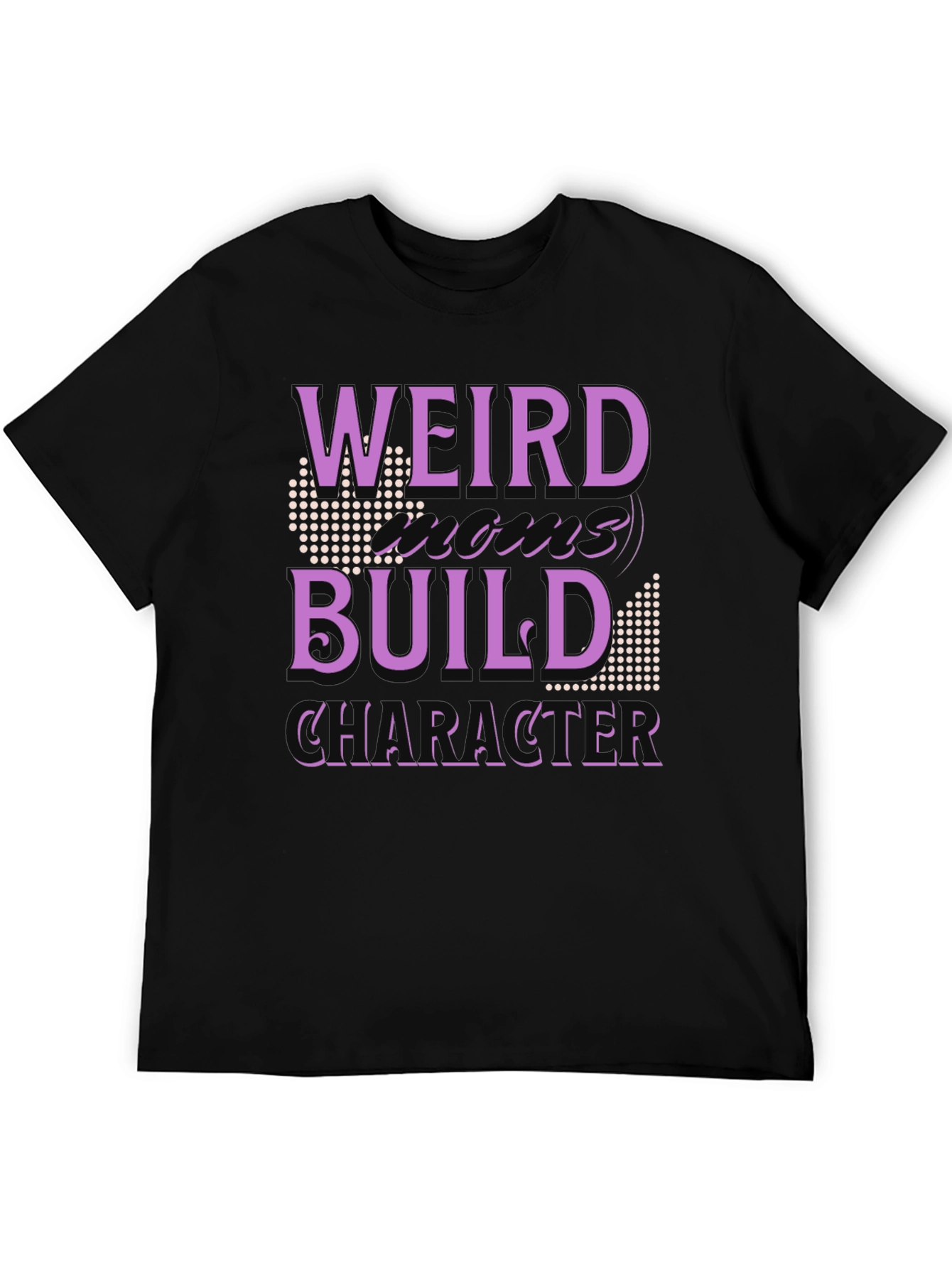 Weird Build Character Black T-Shirt