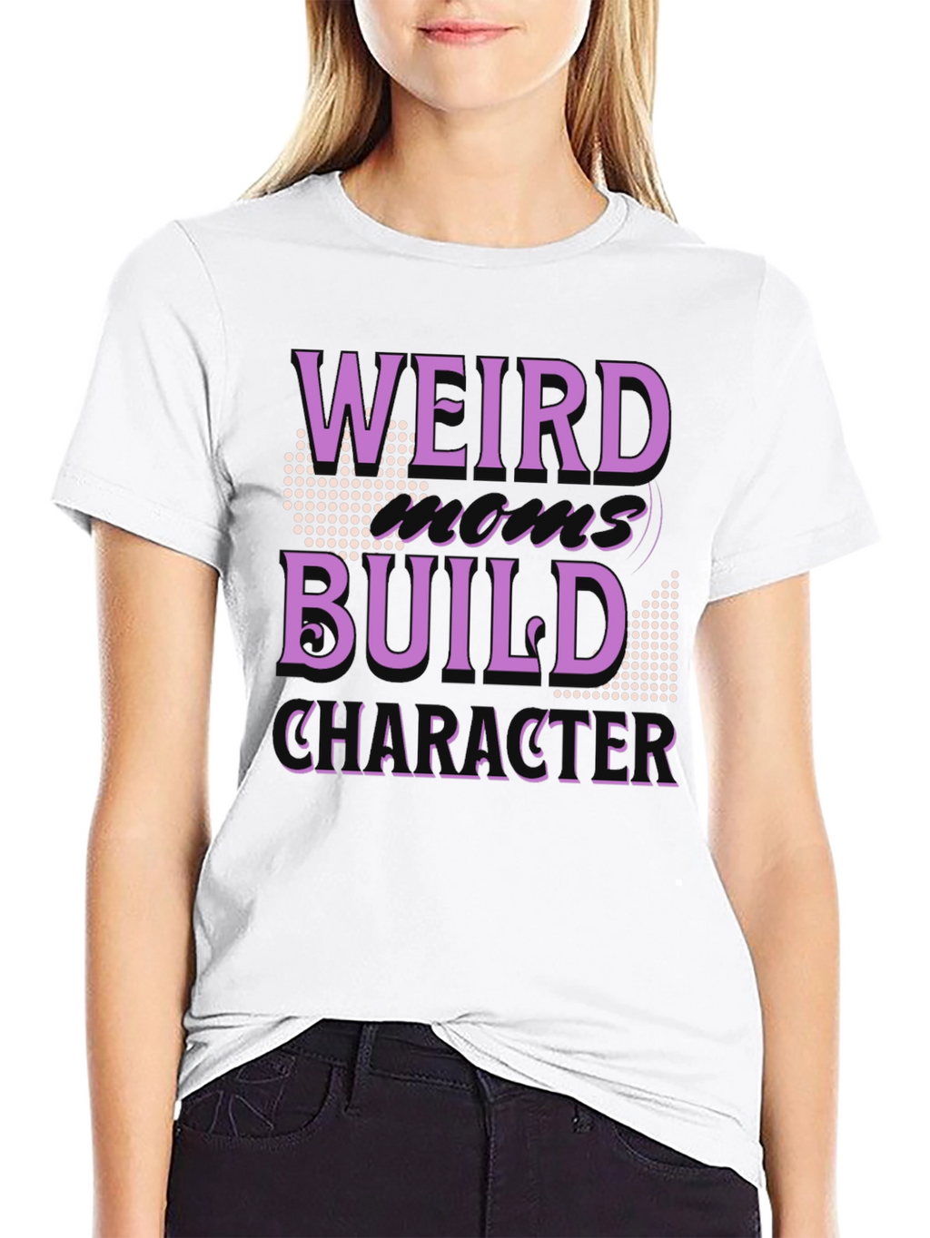 Weird Build Character Black T-Shirt