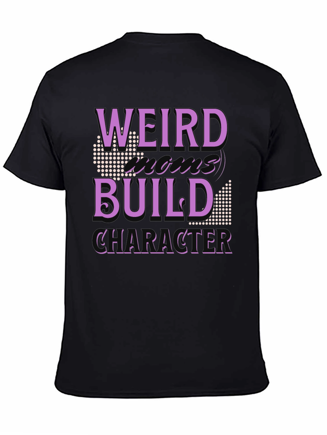 Weird Build Character Black T-Shirt