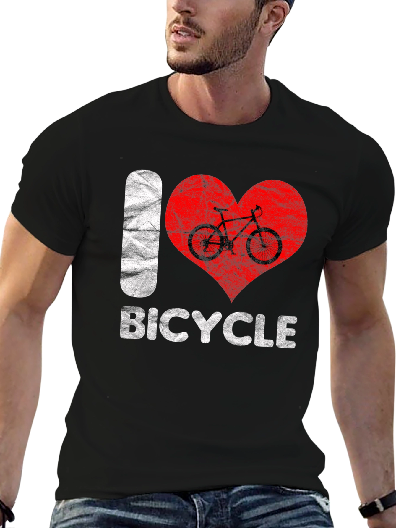 I Love Bicycle Graphic T-Shirt