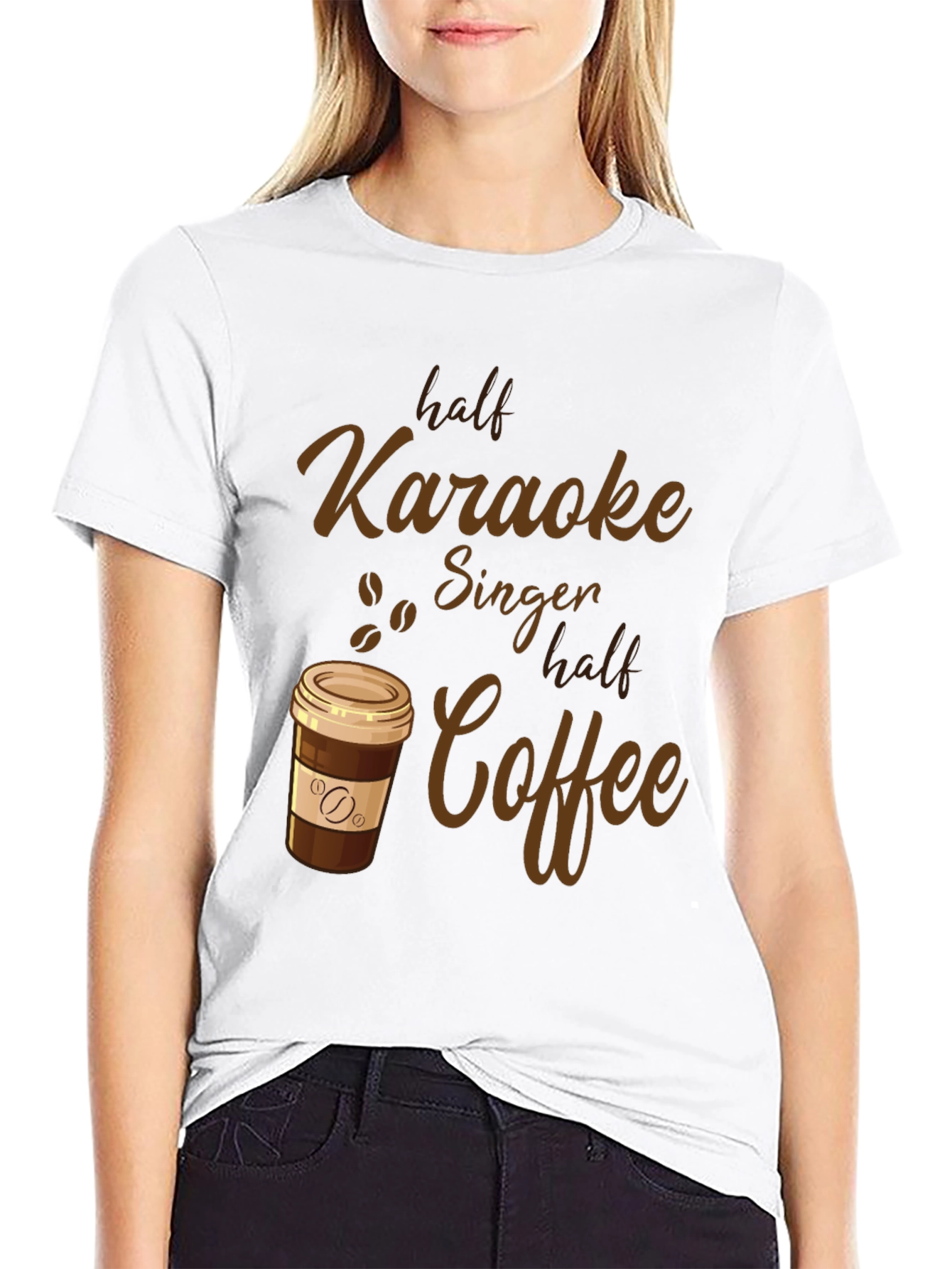 Karaoke Singer Coffee Lover T-Shirt