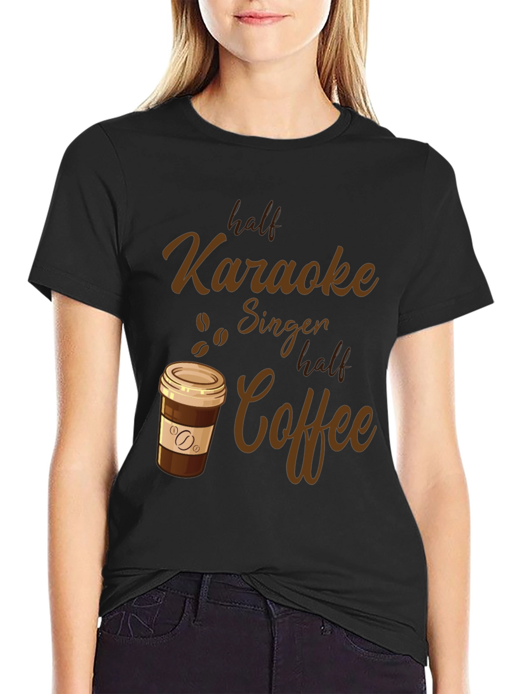 Karaoke Singer Coffee Lover T-Shirt