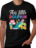 This Little Dolphin is Six T-Shirt