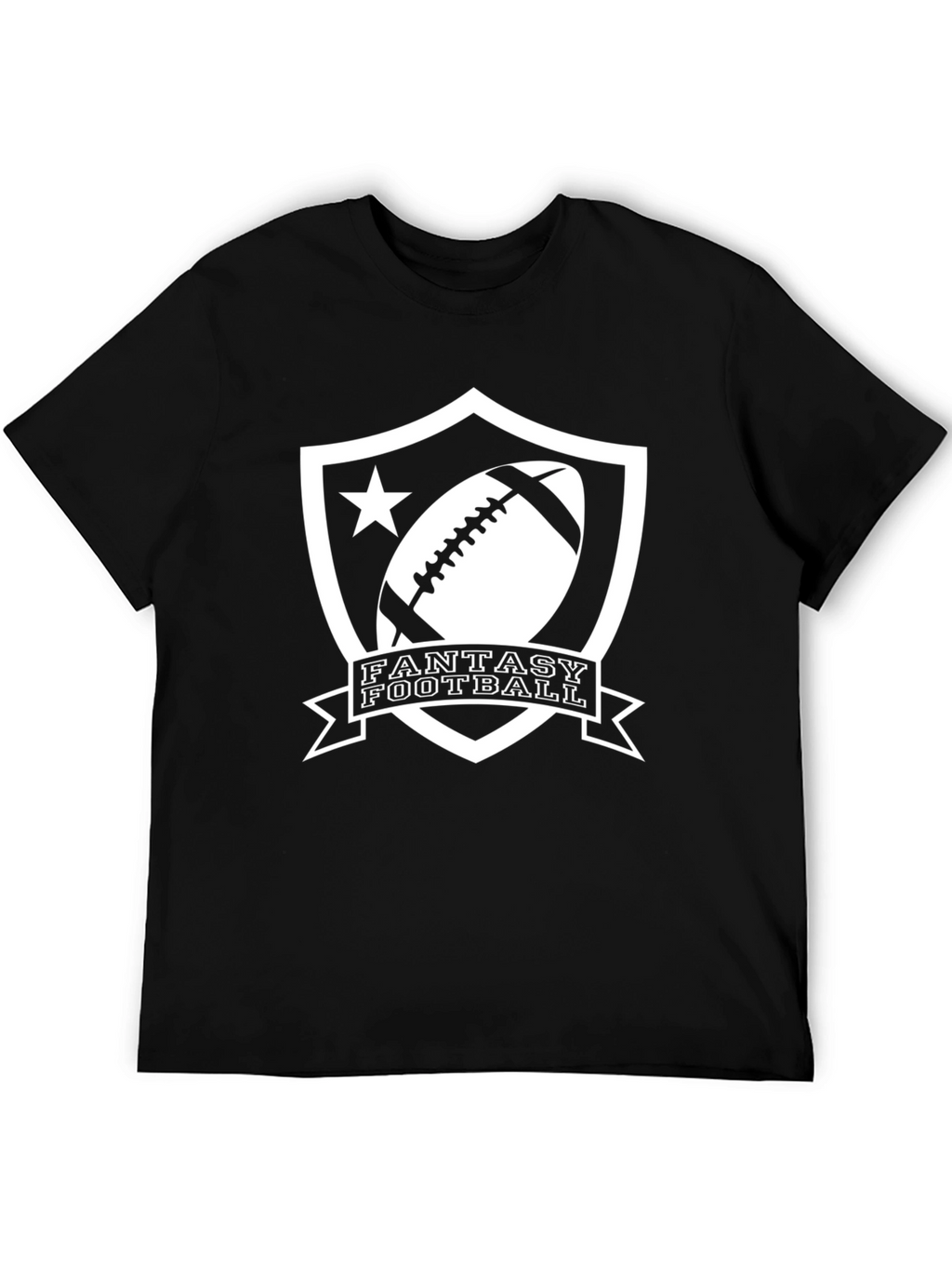 Fantasy Football Black Graphic Tee